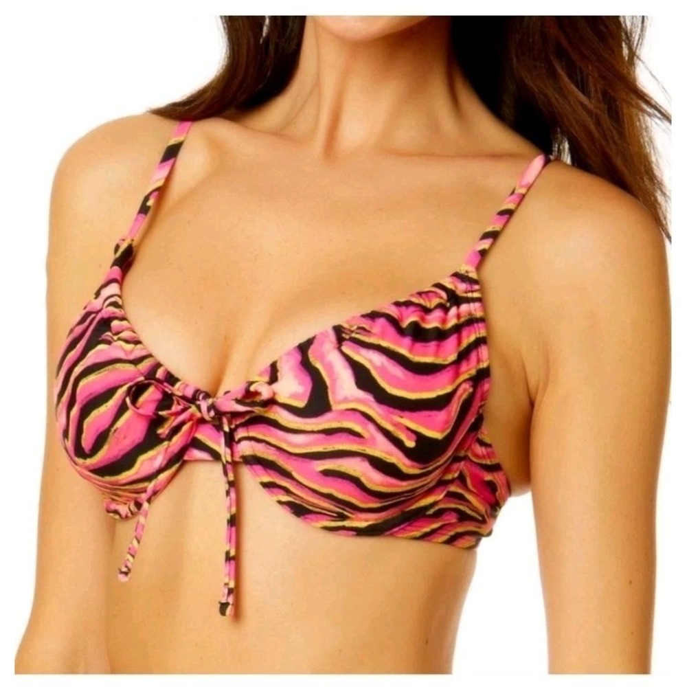 Salt + Cove Juniors' Mane Event Underwire Bralette Bikini Swim Top Size XL